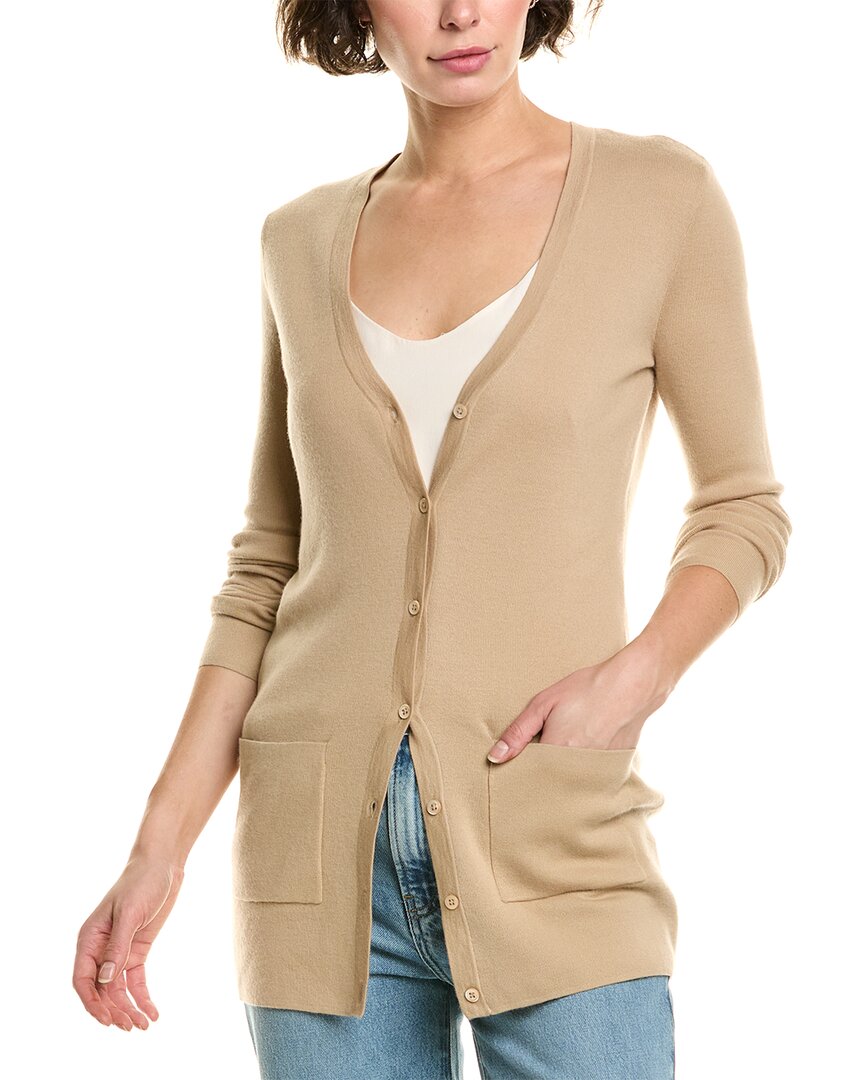 Michael Kors Collection Cashmere Bette Cardigan In Neutral