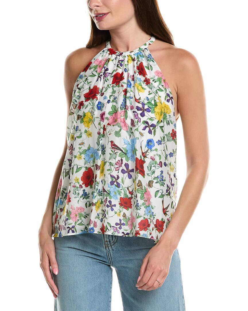 Alice And Olivia Diana Sleeveless Structured Midi Dress In Multi