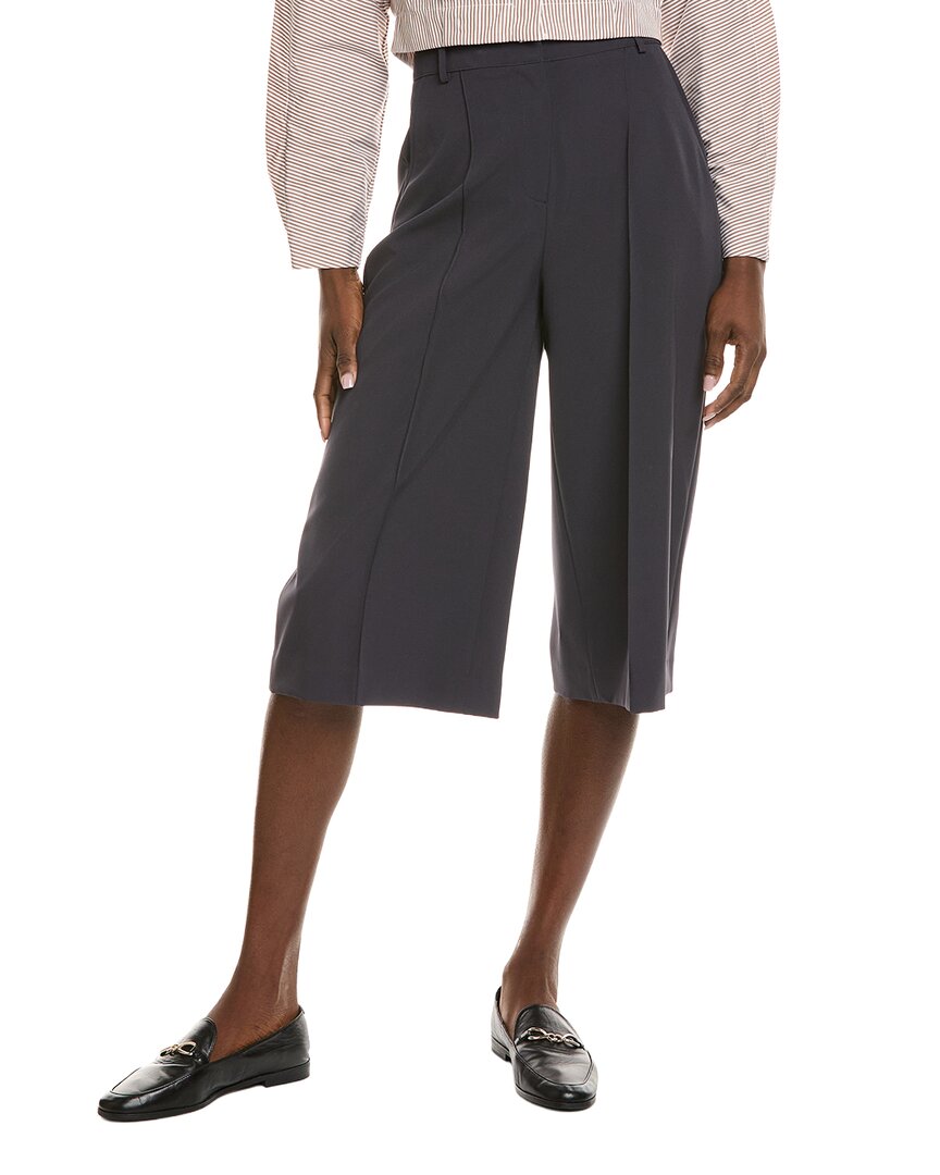 Kenneth Cole High Rise Pintuck Pant In Blue