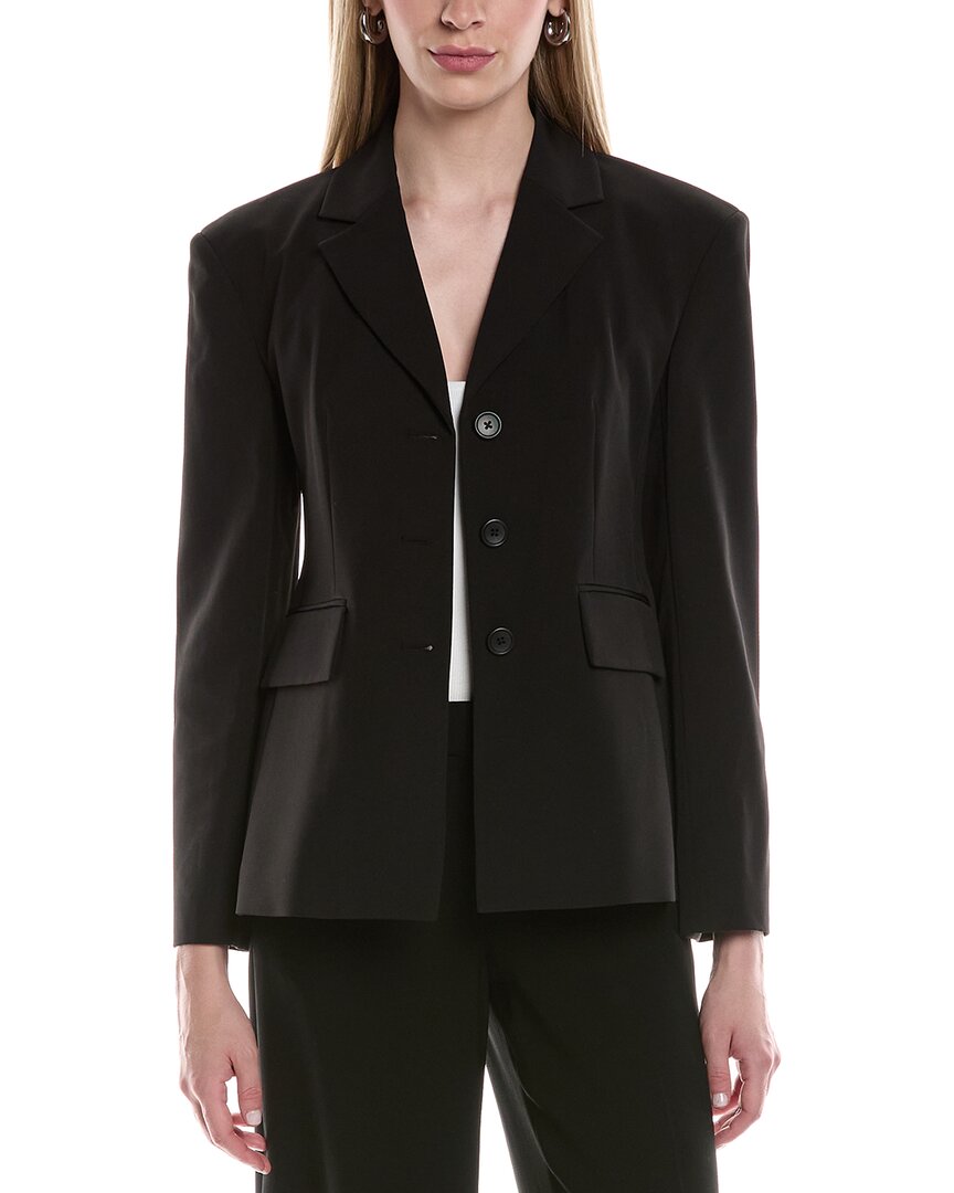 Kenneth Cole Luxe Twill Slim Jacket In Black