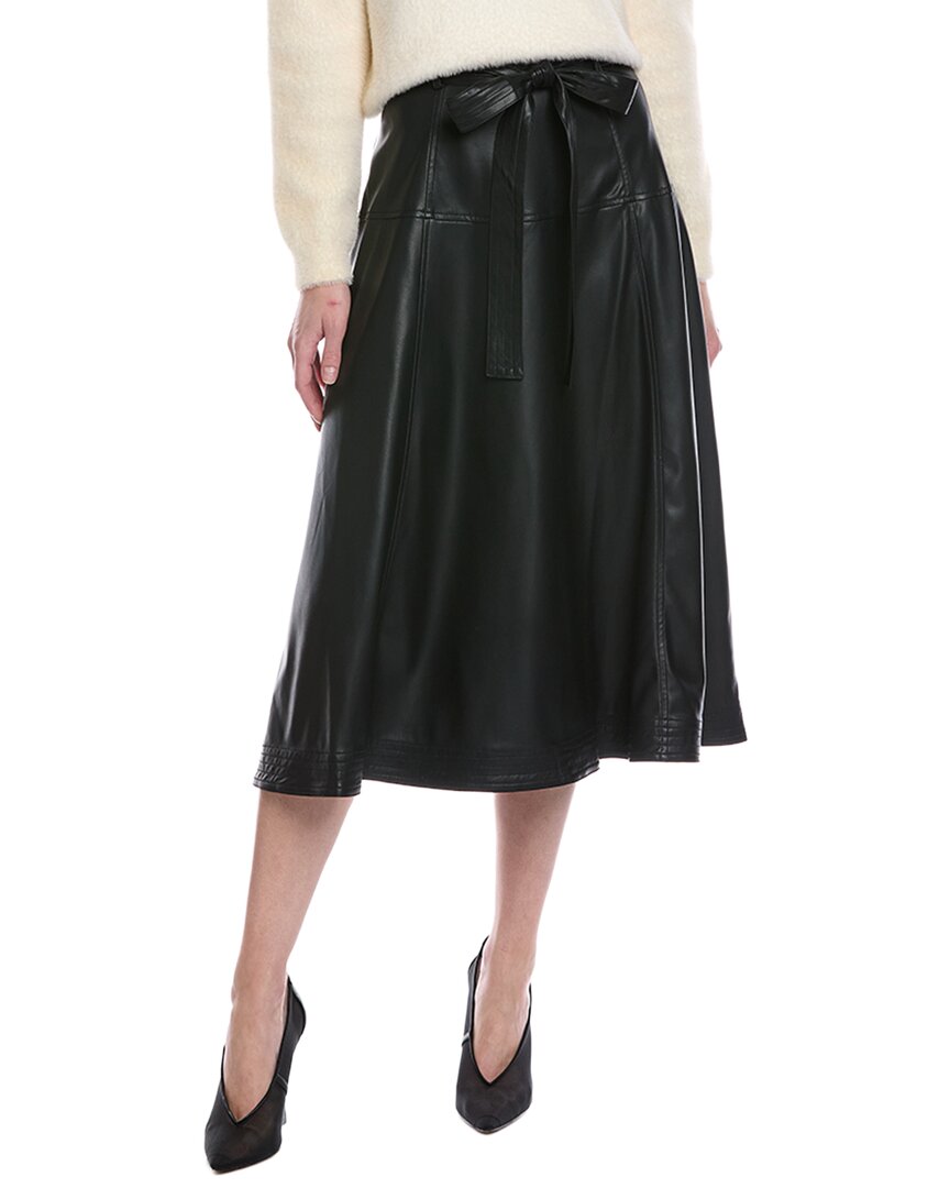 Stellah Belted Maxi Skirt In Black