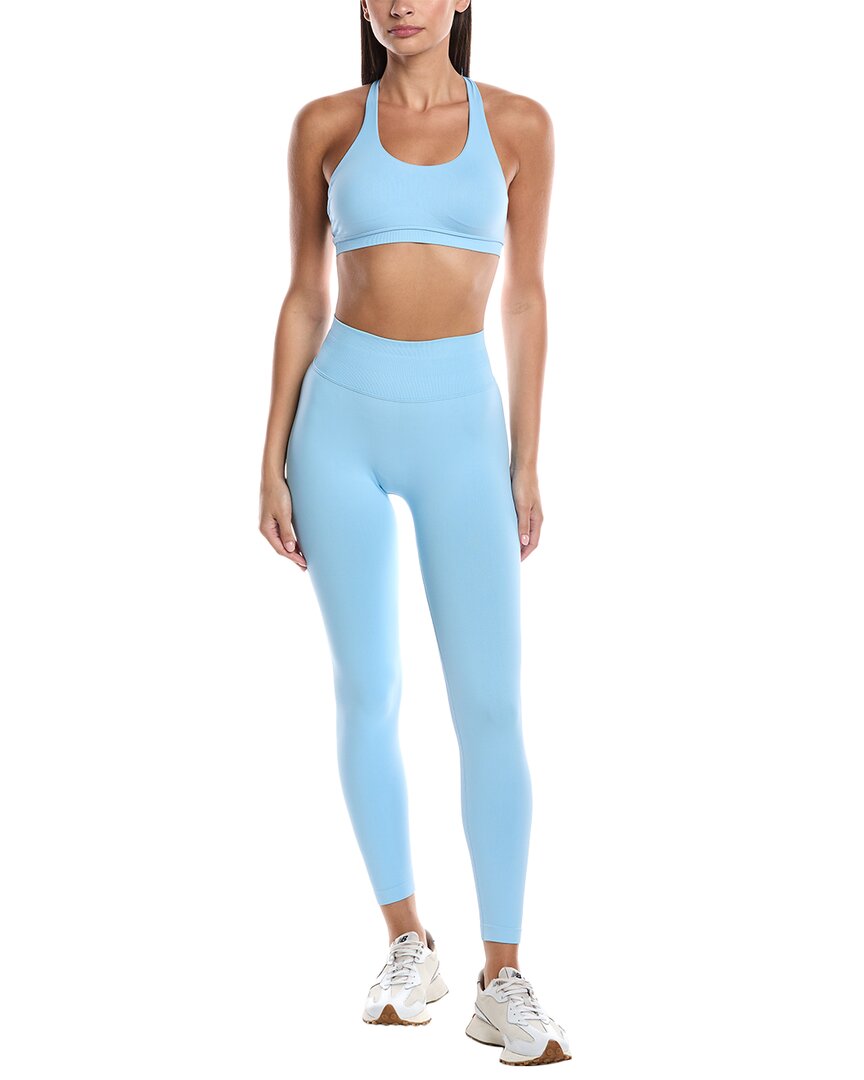 Phat Buddha 2pc Bra & Legging Set In Blue