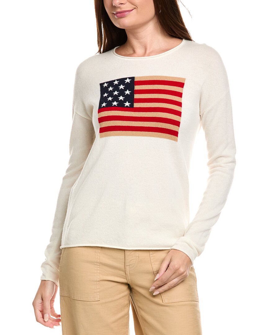 Kier + J Kier+j Wool & Cashmere-blend Pullover In White