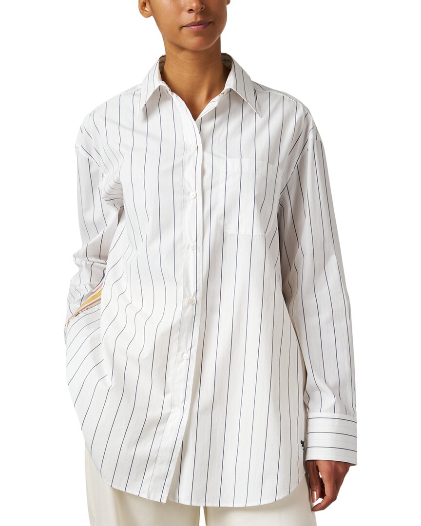 Weekend Max Mara Corolla Silk-blend Blouse In White