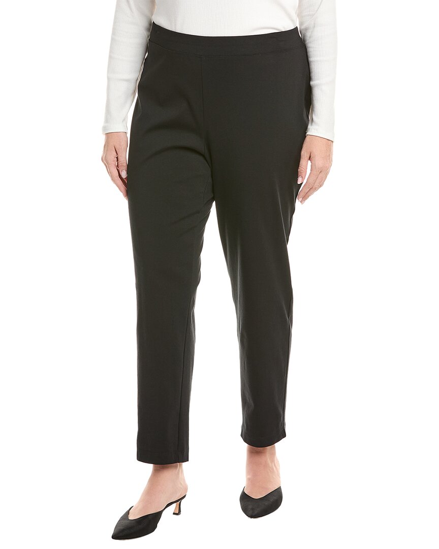 Eileen Fisher Slim Ankle Pant In Black