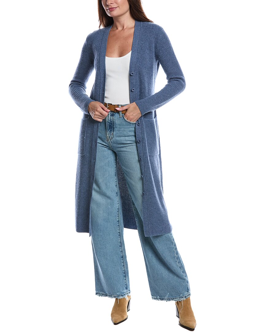 Toccin Isabella Wool & Cashmere-blend Cardigan In Blue