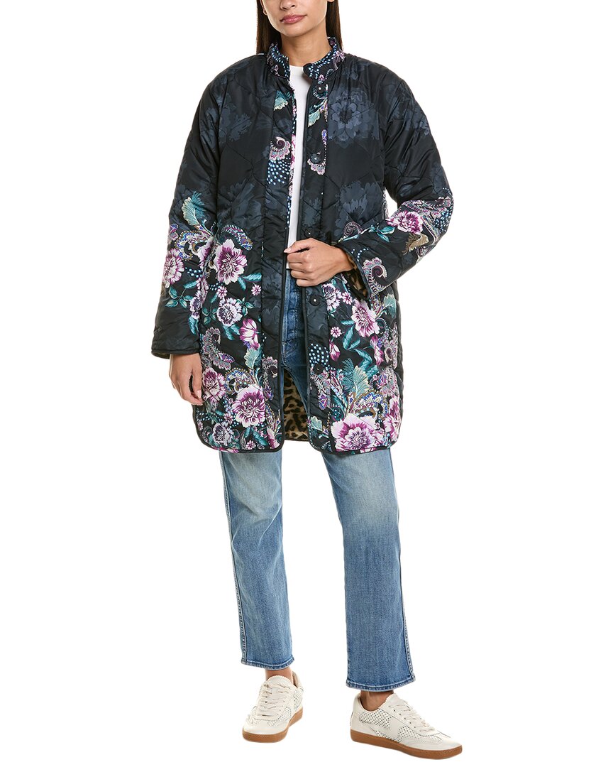 Johnny Was Vivi Reversible Puffer Jacket In Multi