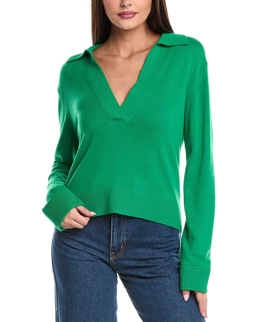 Simkhai Cashmere-blend Polo Sweater In Green