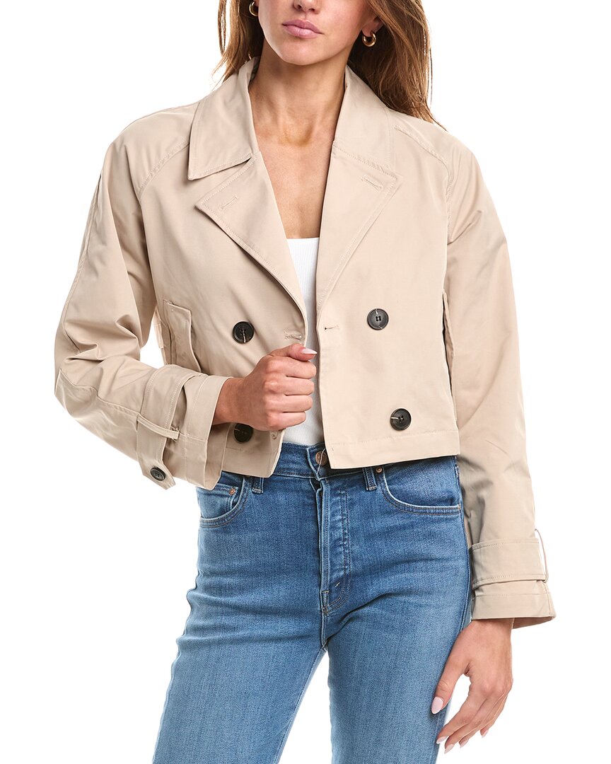 Reveriee Cropped Jacket In Neutral
