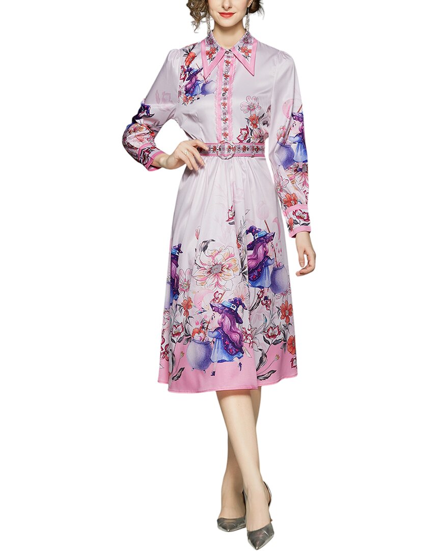 Lily Kim Dza Midi Dress In Multi