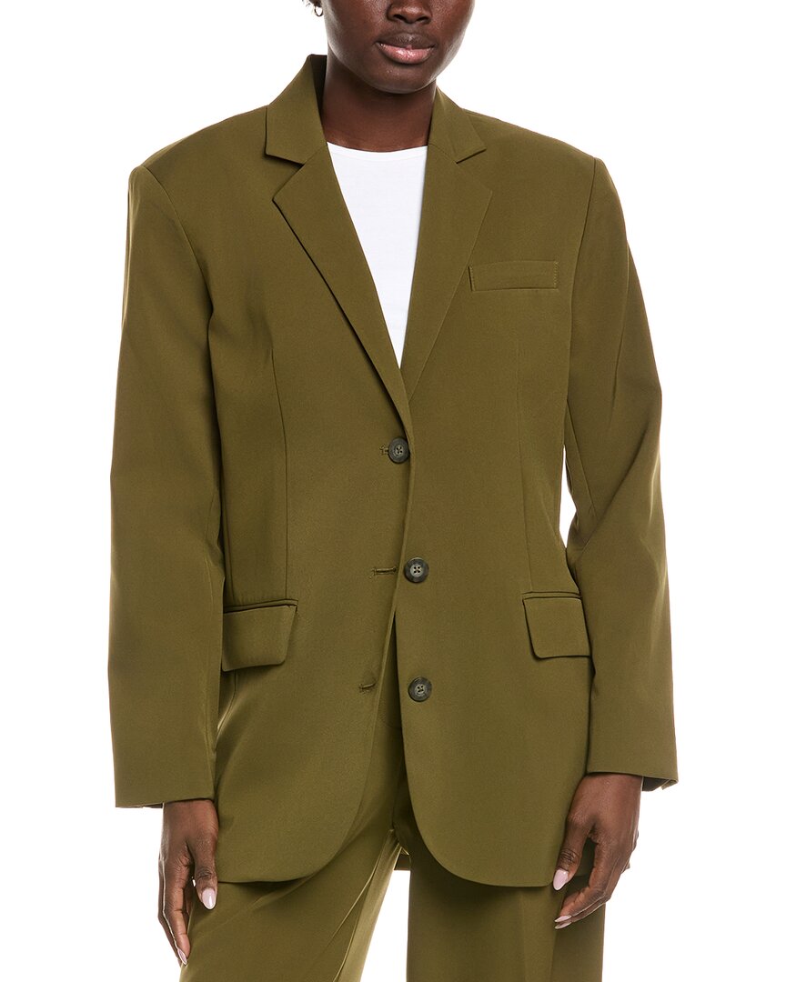 Kenneth Cole Boyfriend Jacket In Green