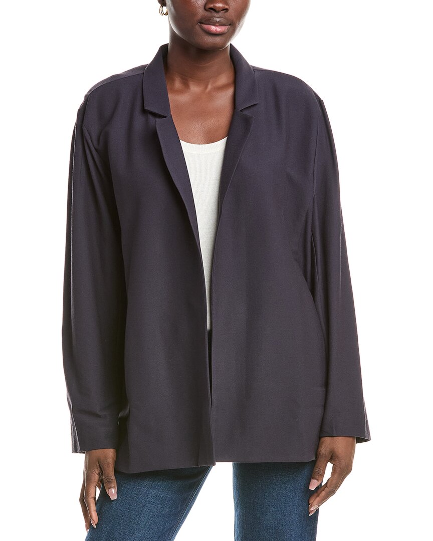 Eileen Fisher Blazer In Blue