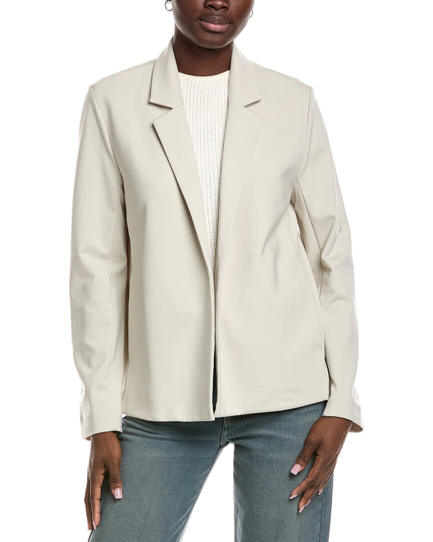 Eileen Fisher Open Front Blazer In Gray