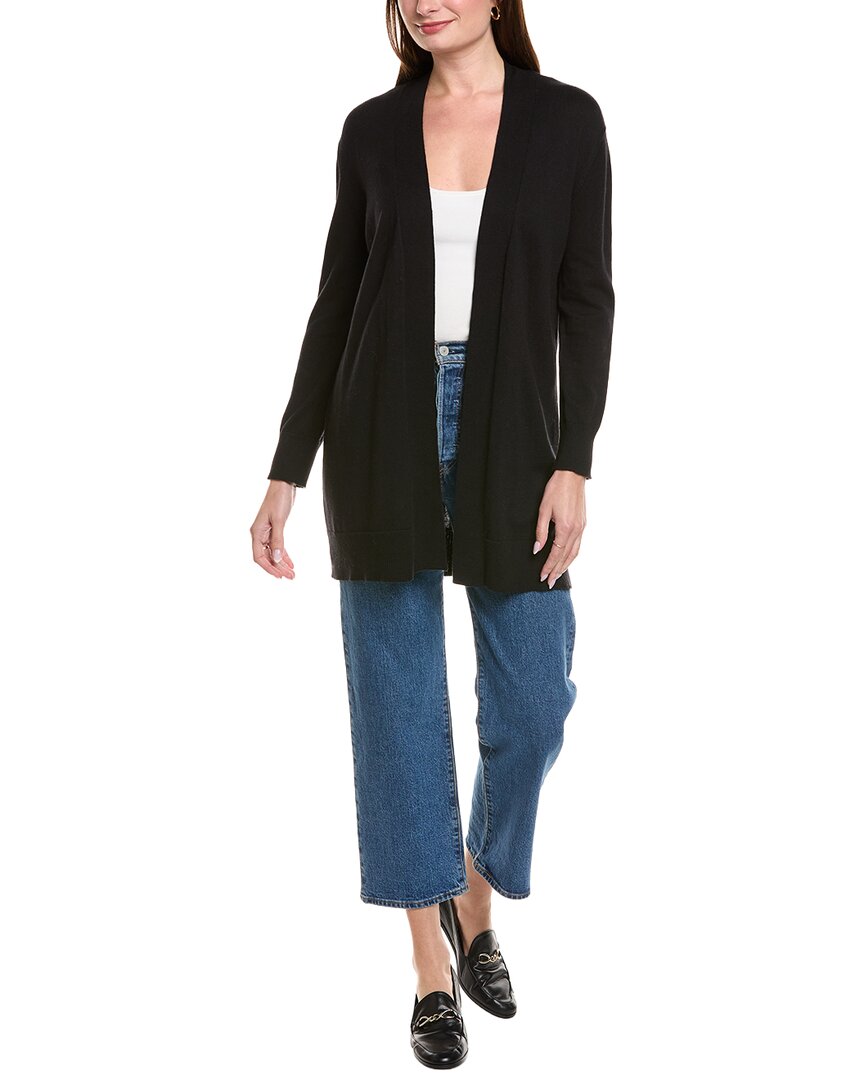 Hannah Rose Relaxed Cashmere-blend Duster In Black