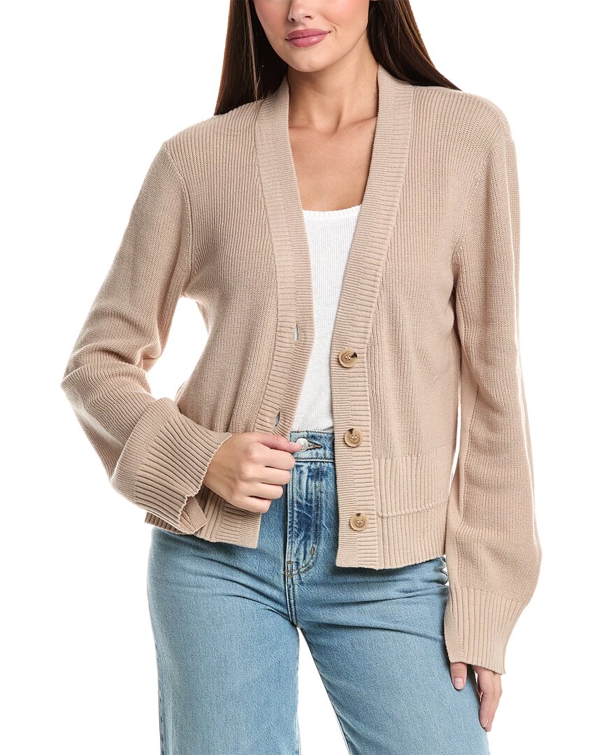 7 For All Mankind Cozy Cardigan In Brown