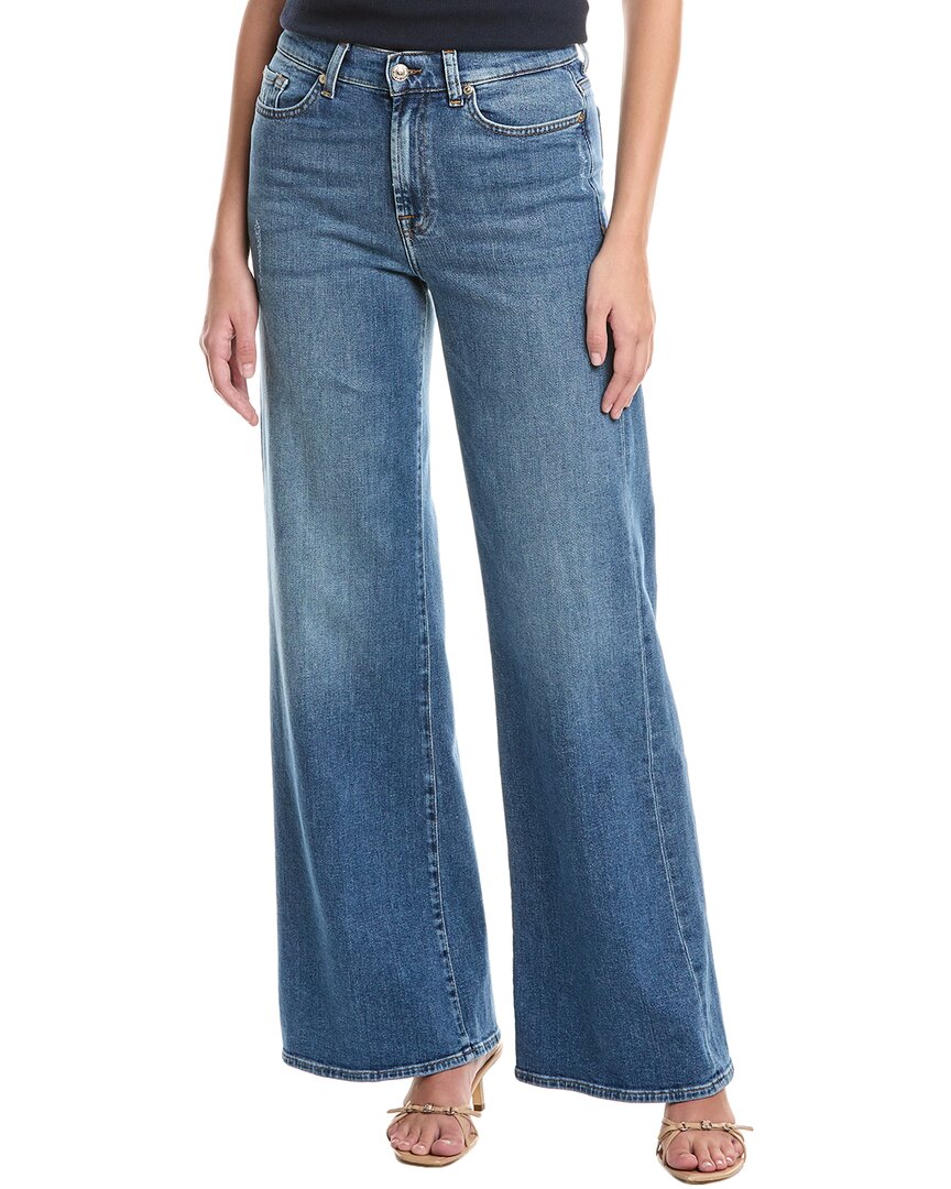 7 For All Mankind Bonnie Curvilinear Warrenton Jean In Blue
