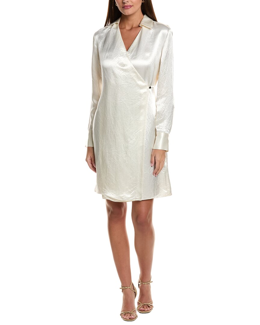Hugo Boss Boss  Deshiny Wrap Dress In White