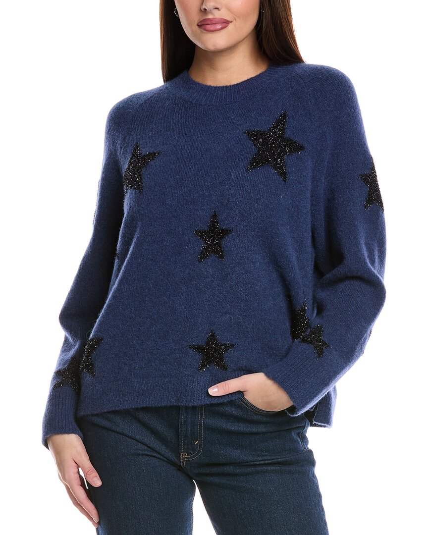 Allsaints Starlet Wool & Alpaca-blend Jumper In Blue