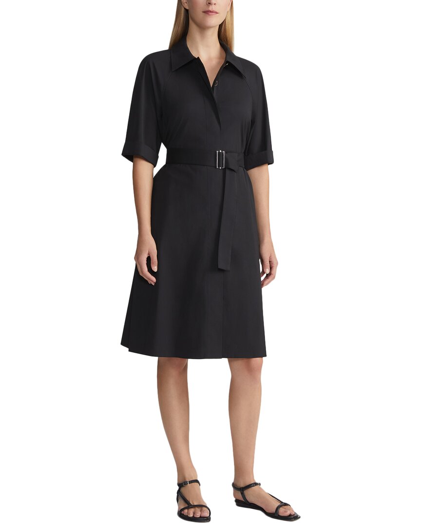 Lafayette 148 New York Plus Cade Midi Dress In Black