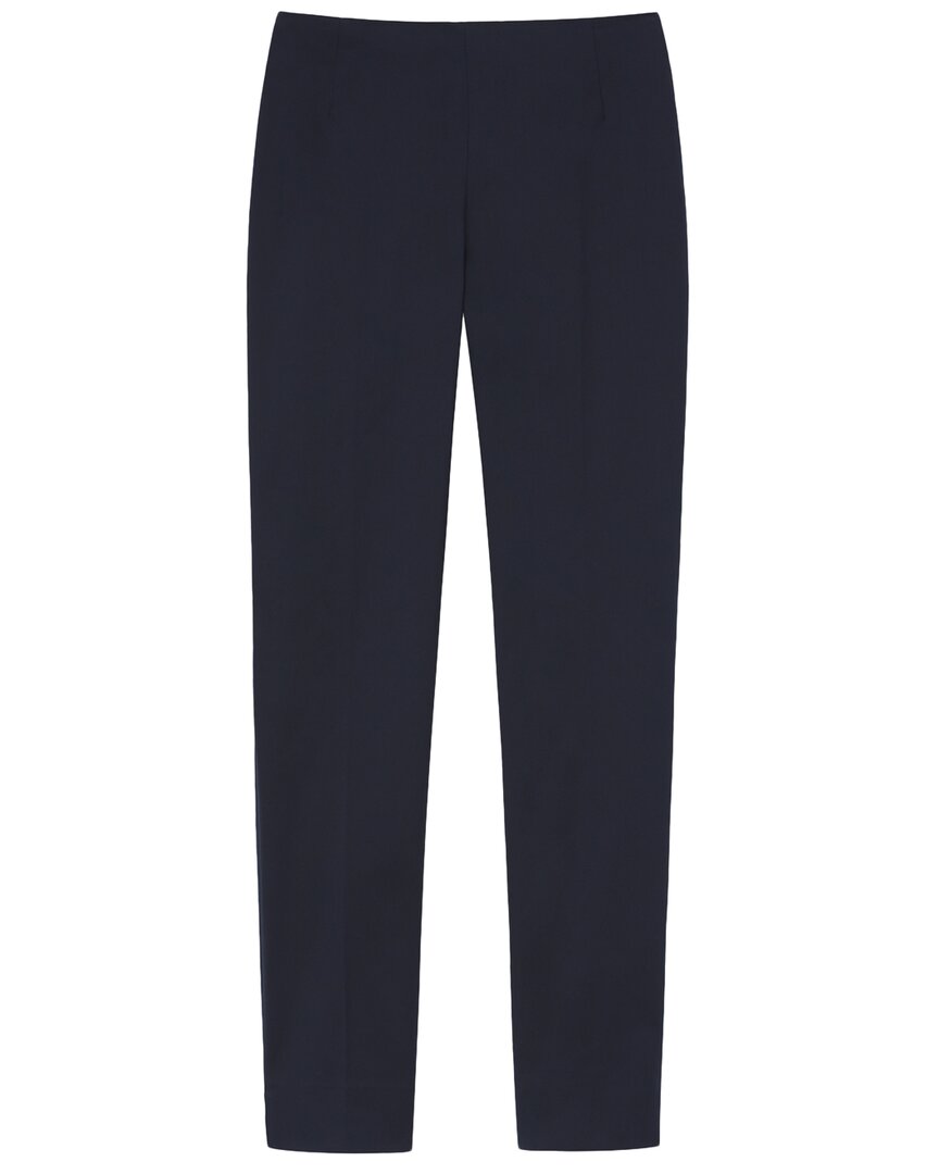 Lafayette 148 New York Petite Stanton Pant In Blue