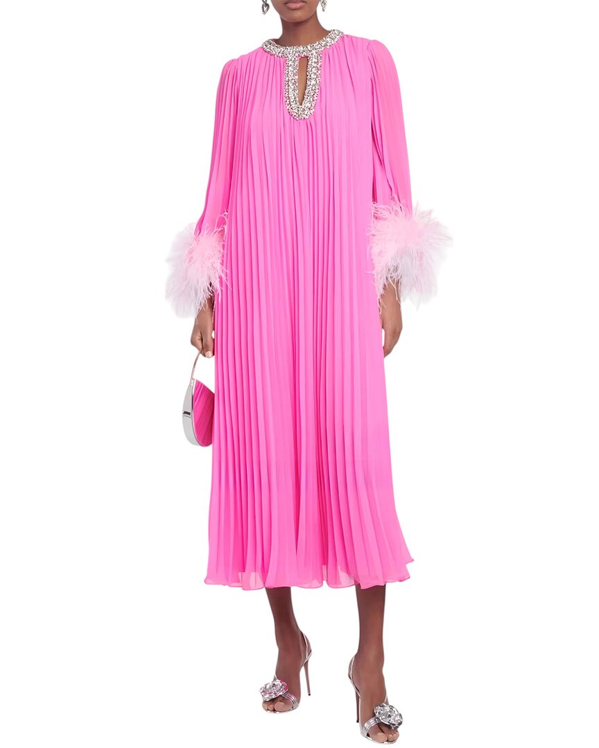 Linda Charm Midi Dress In Pink