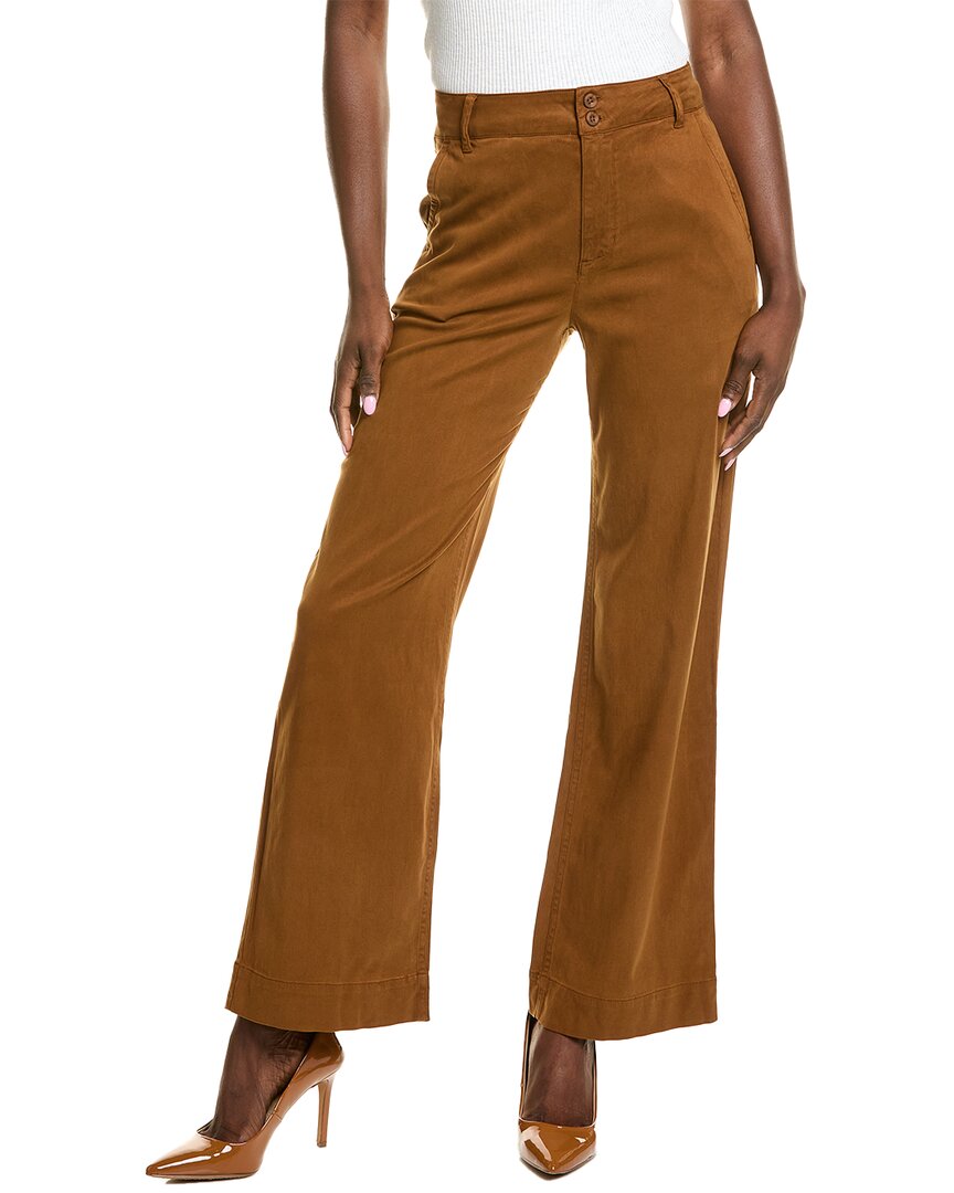 Bella Dahl Sydney Wide Leg Pant In Brown