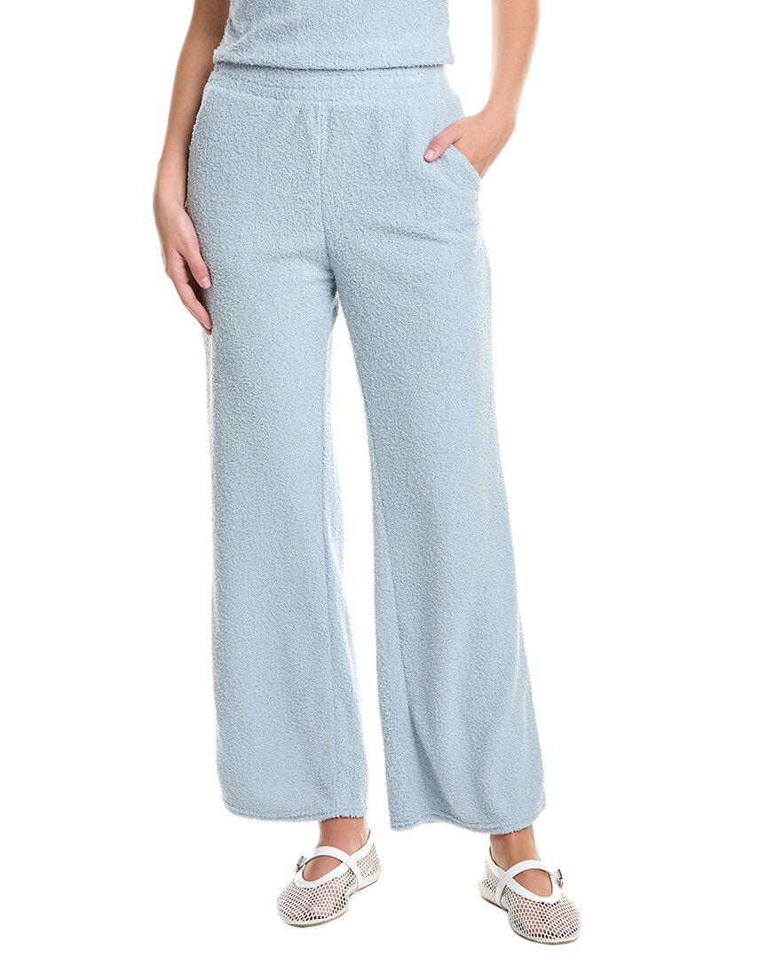 Sadie & Sage Mind You Cozy Wide Leg Pant In Blue