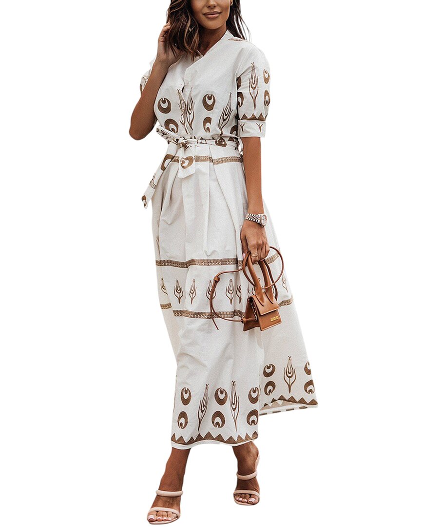 Leon Gori Maxi Dress In Multi