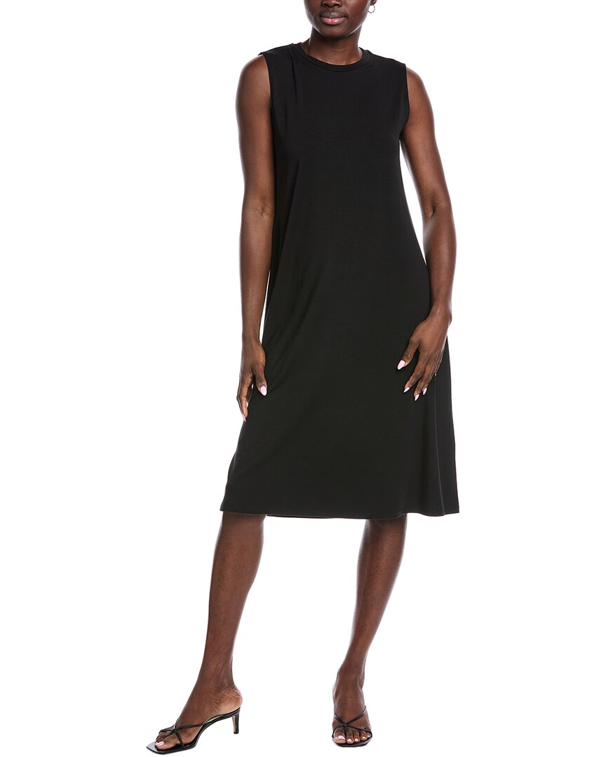 Eileen Fisher Petite Tank Midi Dress In Black
