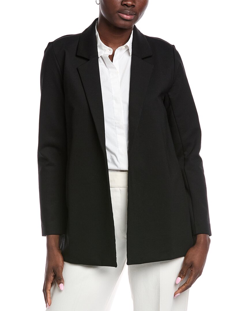 Eileen Fisher Jersey Wool Blazer In Black