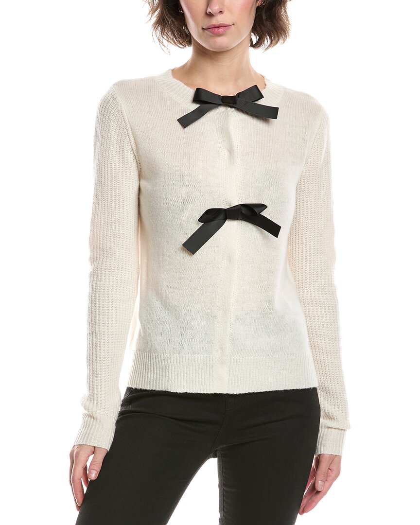 Fate Wool-blend Cardigan In White