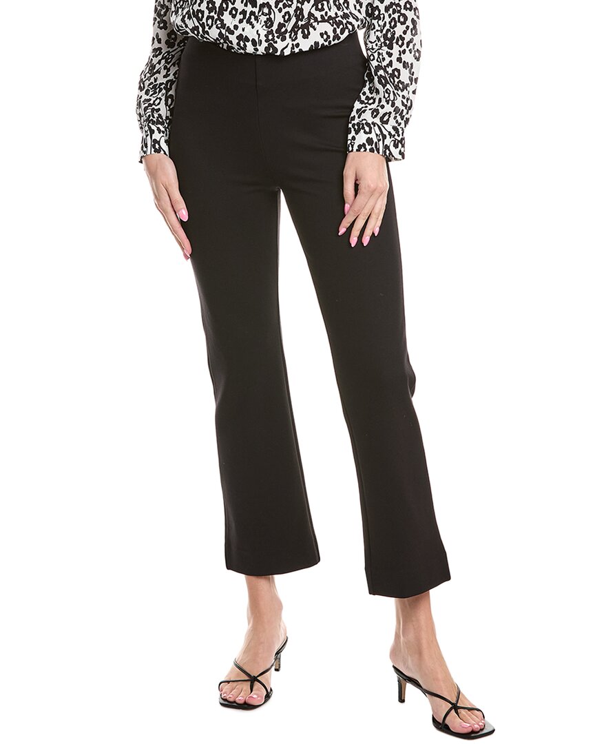 Lilly Pulitzer Christabel Ponte Crop Flare Pants In Noir In Black