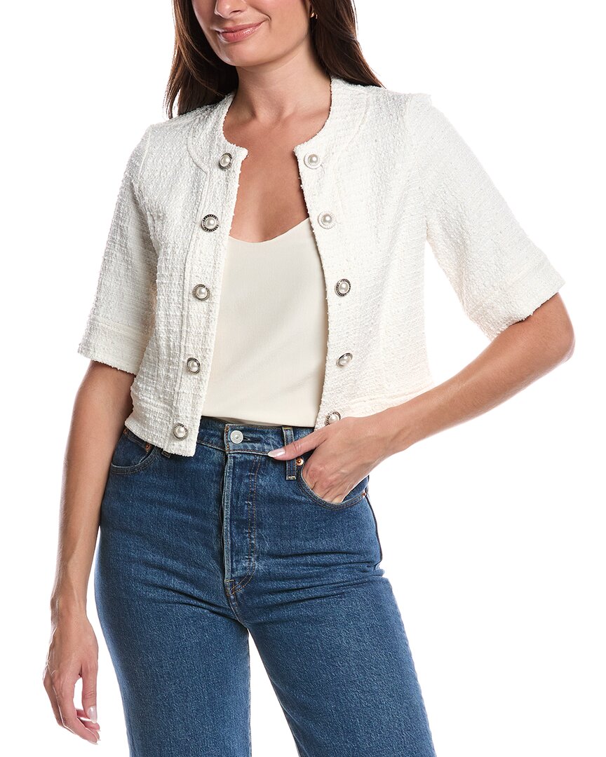 Joseph Ribkoff Boucle Jacket In White