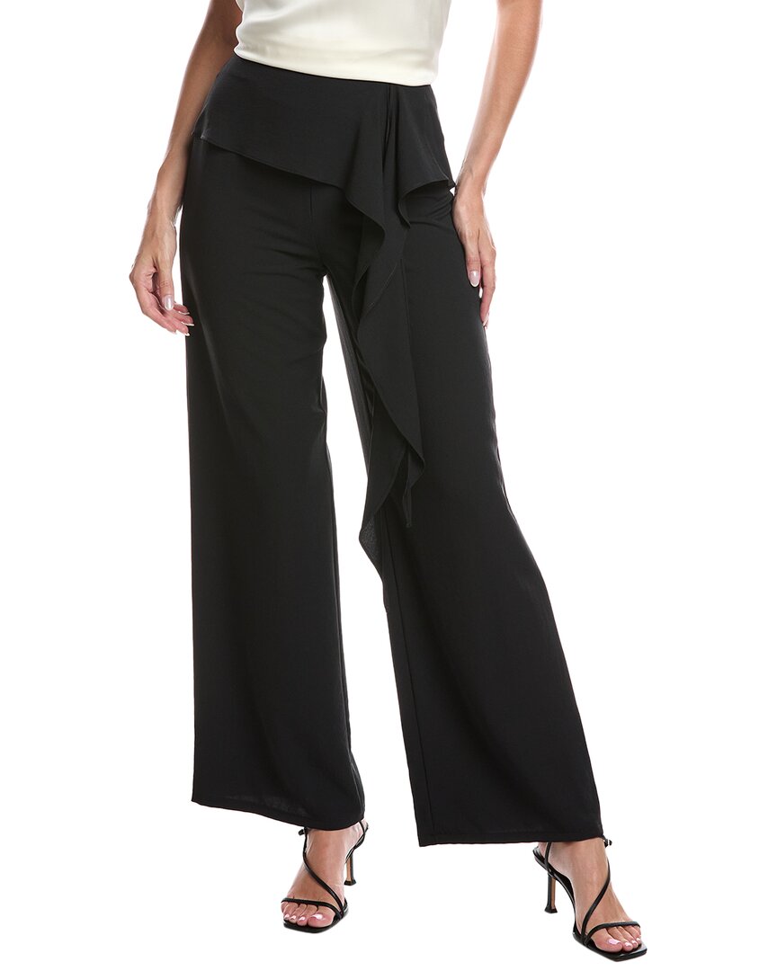 Joseph Ribkoff Draped Tie Waist Pant In Blue