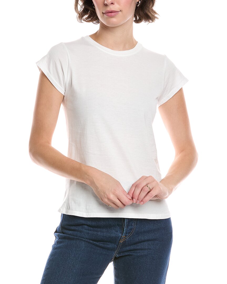 Recycled Karma Distressed T-shirt In White