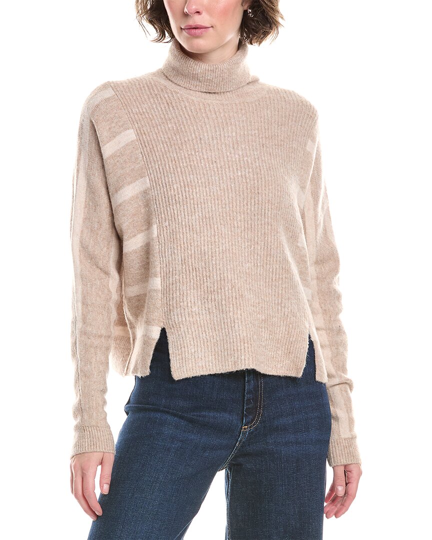 Splendid Bette Turtleneck Sweater In Brown
