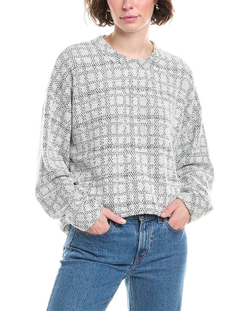 Splendid Penny Tweed Sweater In Gray