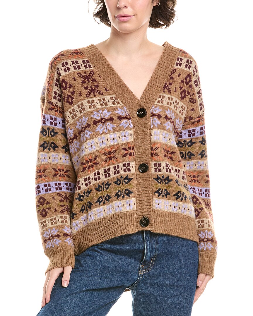 Max Mara Weekend  Eccelso Alpaca & Wool-blend Cardigan In Brown