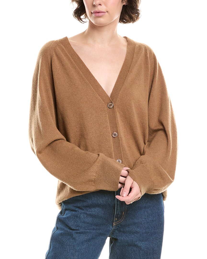 Max Mara Ampezzo Wool & Cashmere-blend Cardigan In Brown