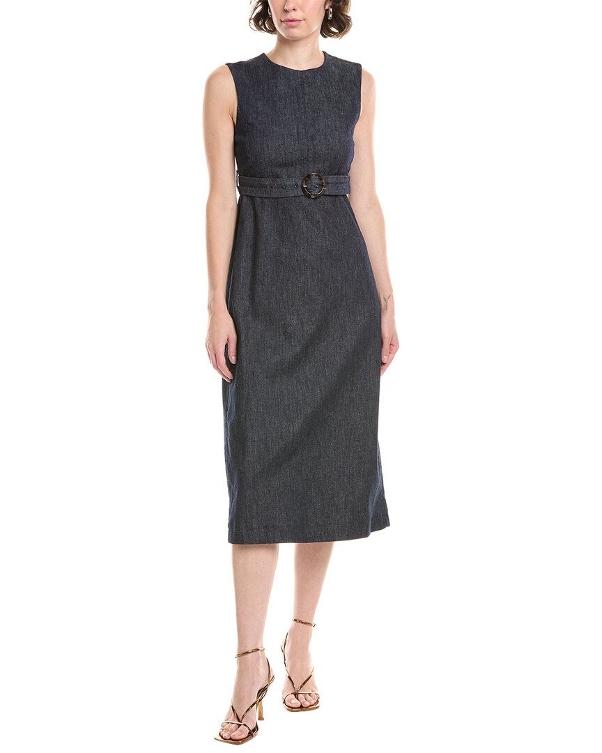 Max Mara S  Lucilia Midi Dress In Blue