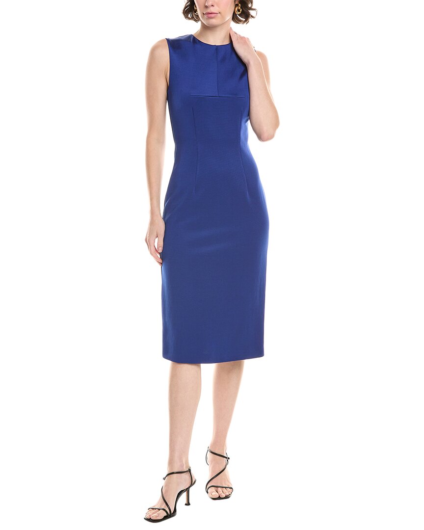 Sportmax Andina Midi Sheath Dress In Blue