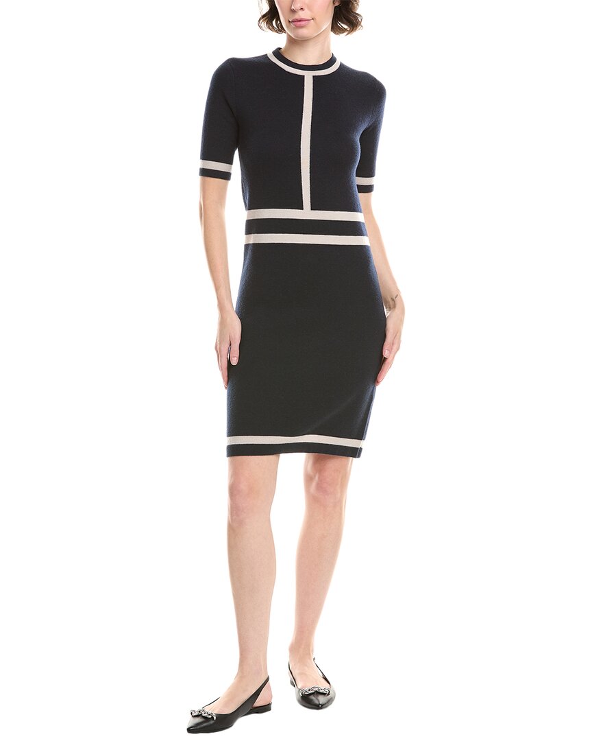 Max Mara Odissea Knitted Wool & Cashmere-blend Dress In Blue