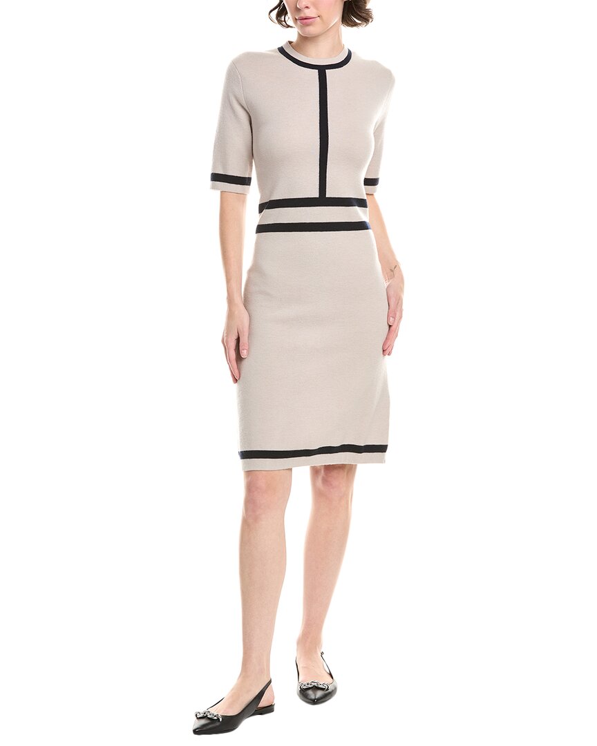 Max Mara Odissea Knitted Wool & Cashmere-blend Dress In Neutral