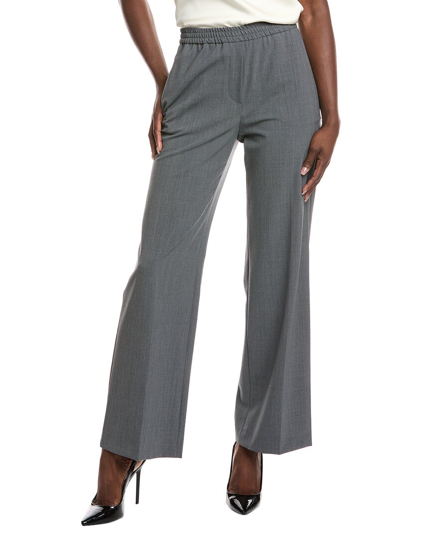 Weekend Max Mara Petra Elasticated-waistband Trousers In Gray