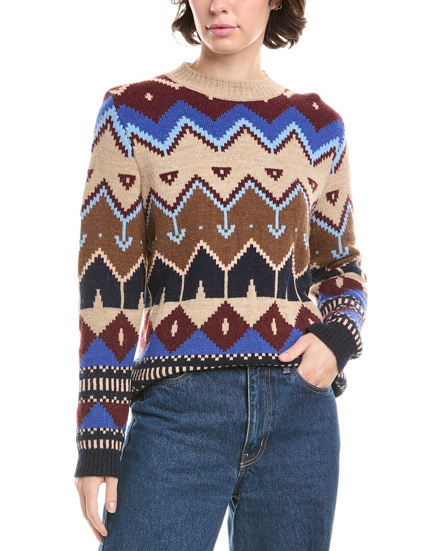 Max Mara Weekend  Paride Alpaca & Wool-blend Sweater In Brown