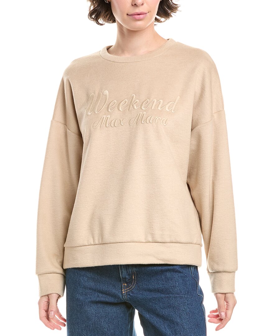 Max Mara Weekend  Laghi Wool-blend Sweater In Neutral