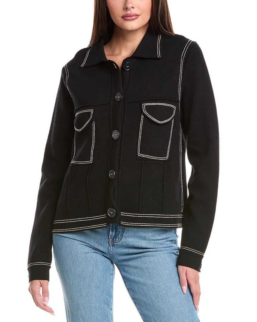 Wispr Silk-blend Jacket In Black