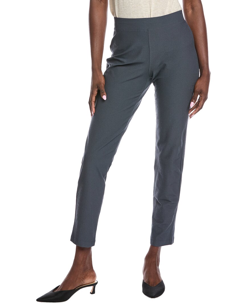 Eileen Fisher Slim Ankle Pant In Blue