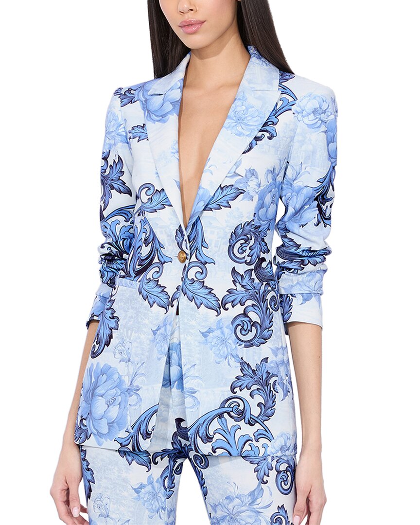 Alice And Olivia Alice + Olivia Breann Blazer In Blue