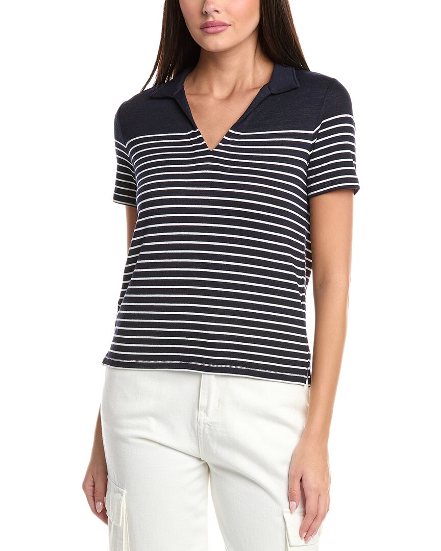 Rag & Bone The Knit Stripe Polo Shirt